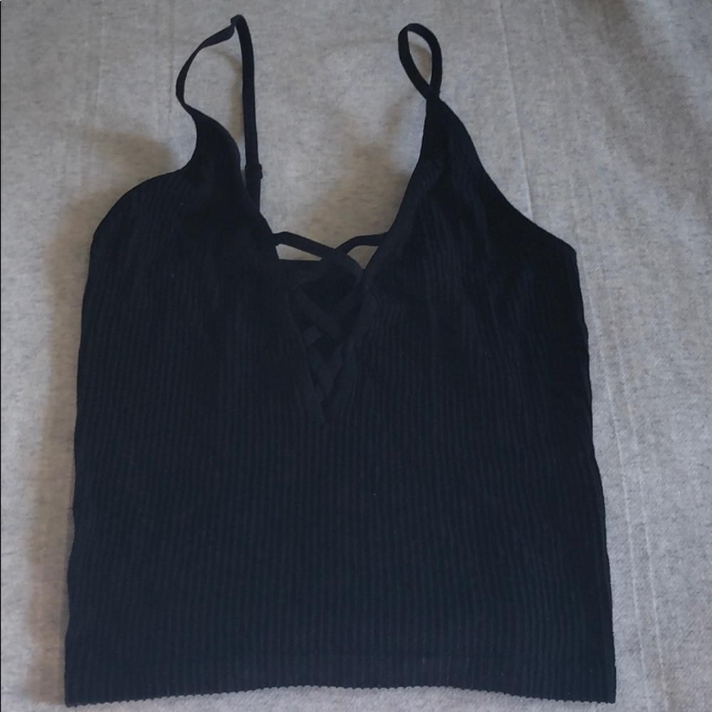 Black tank top